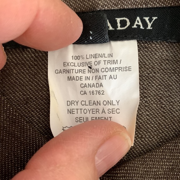 EUC Lida Baday chocolate brown wide leg 100% linen suit. - Picture 11 of 15